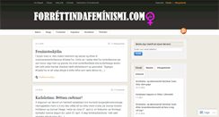Desktop Screenshot of forrettindafeminismi.com
